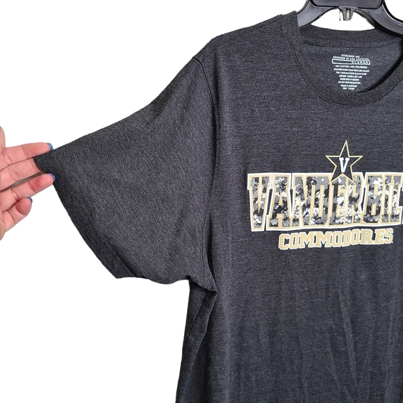 Vanderbilt Commodores Unisex Gray Tshirt Graphic Print Size XL - Picture 2 of 8